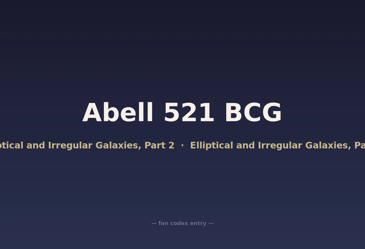Abell 521 BCG