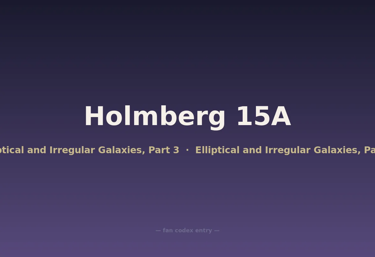 Holmberg 15A