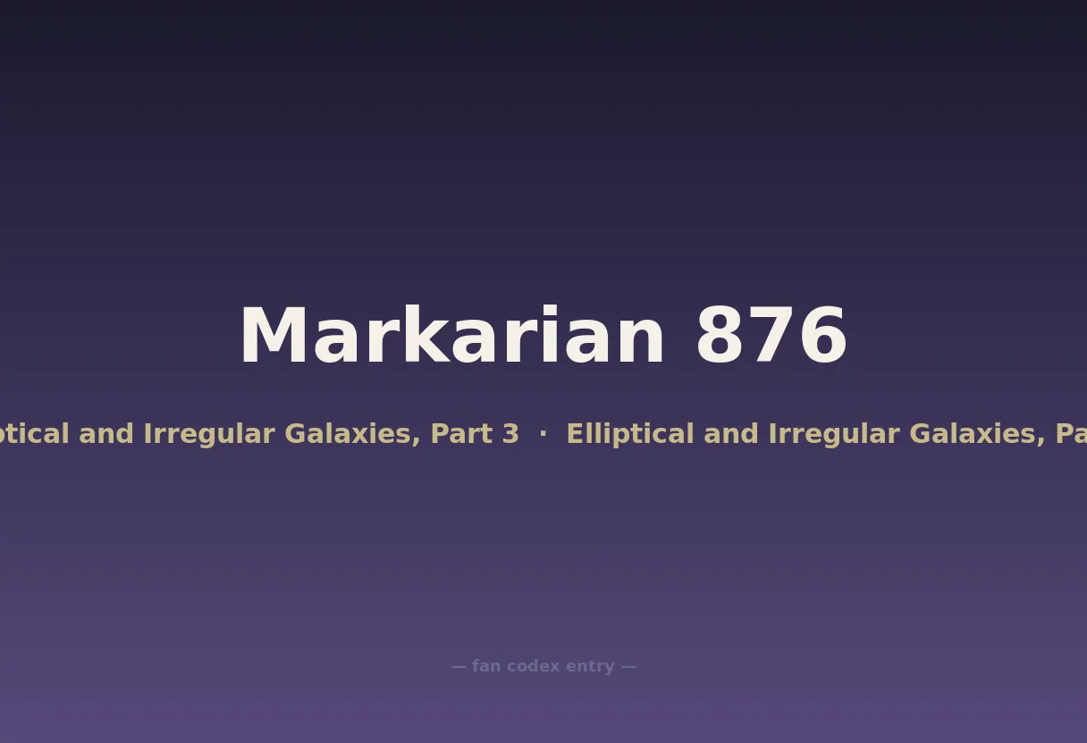 Markarian 876