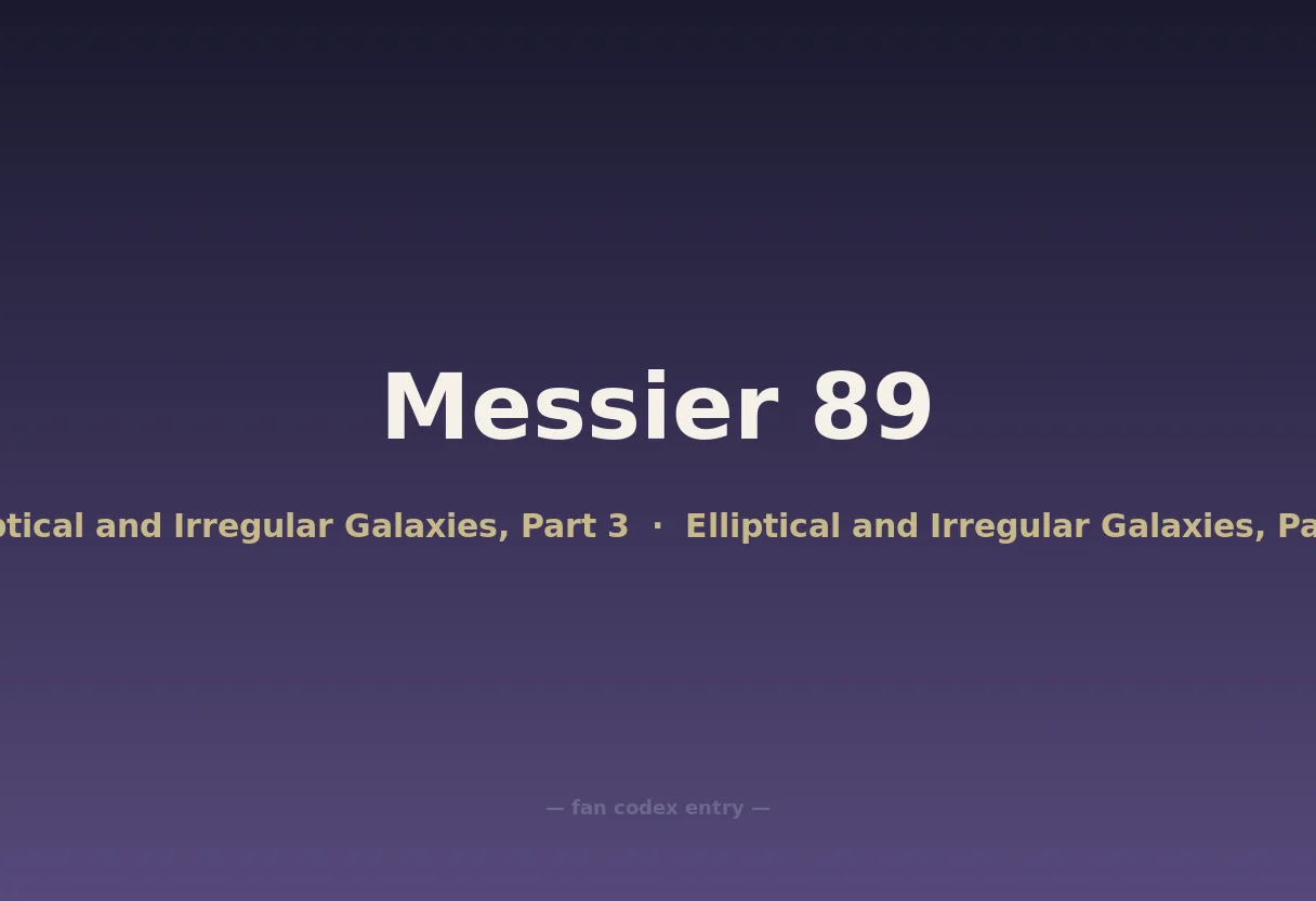 Messier 89