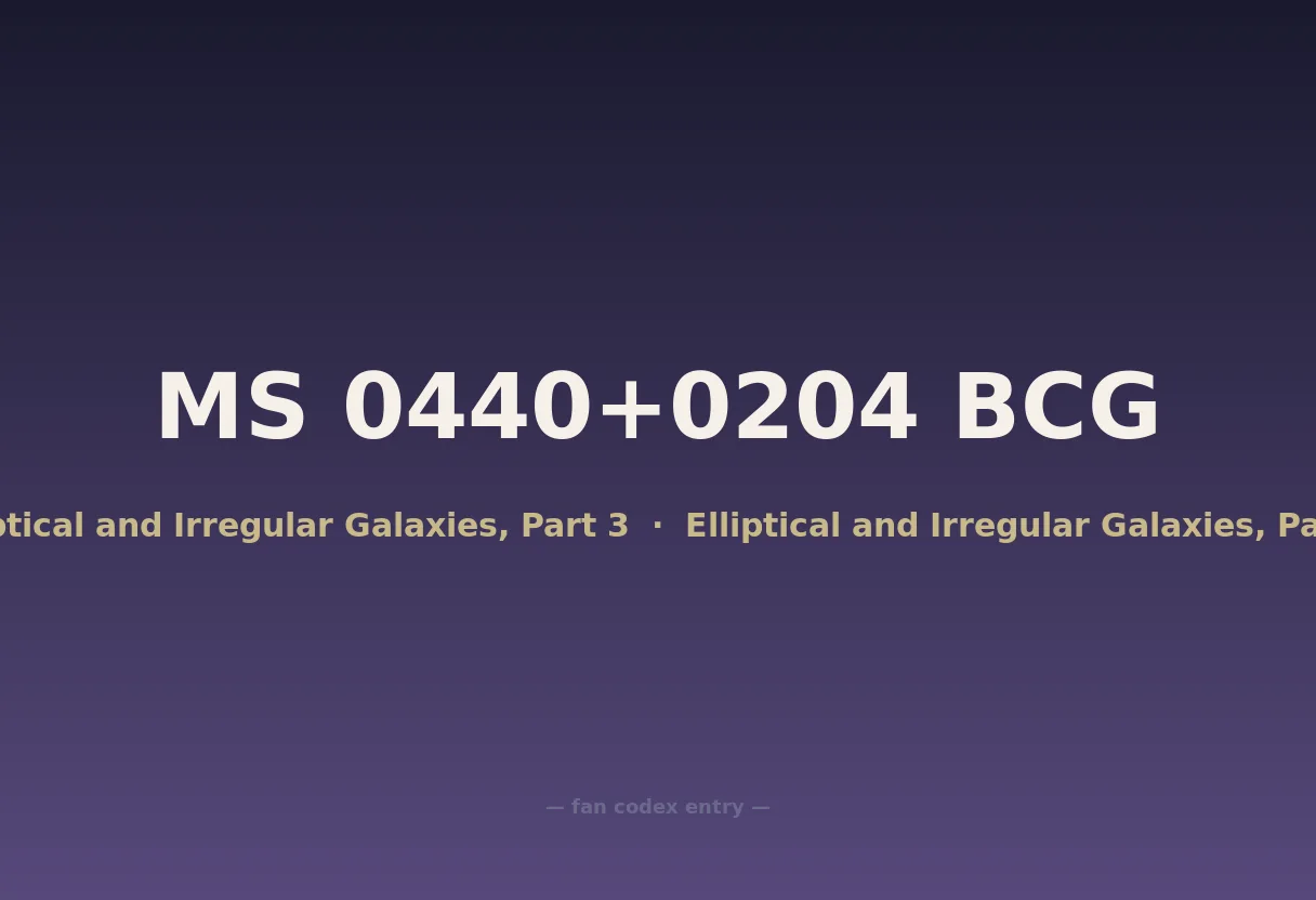 MS 0440+0204 BCG