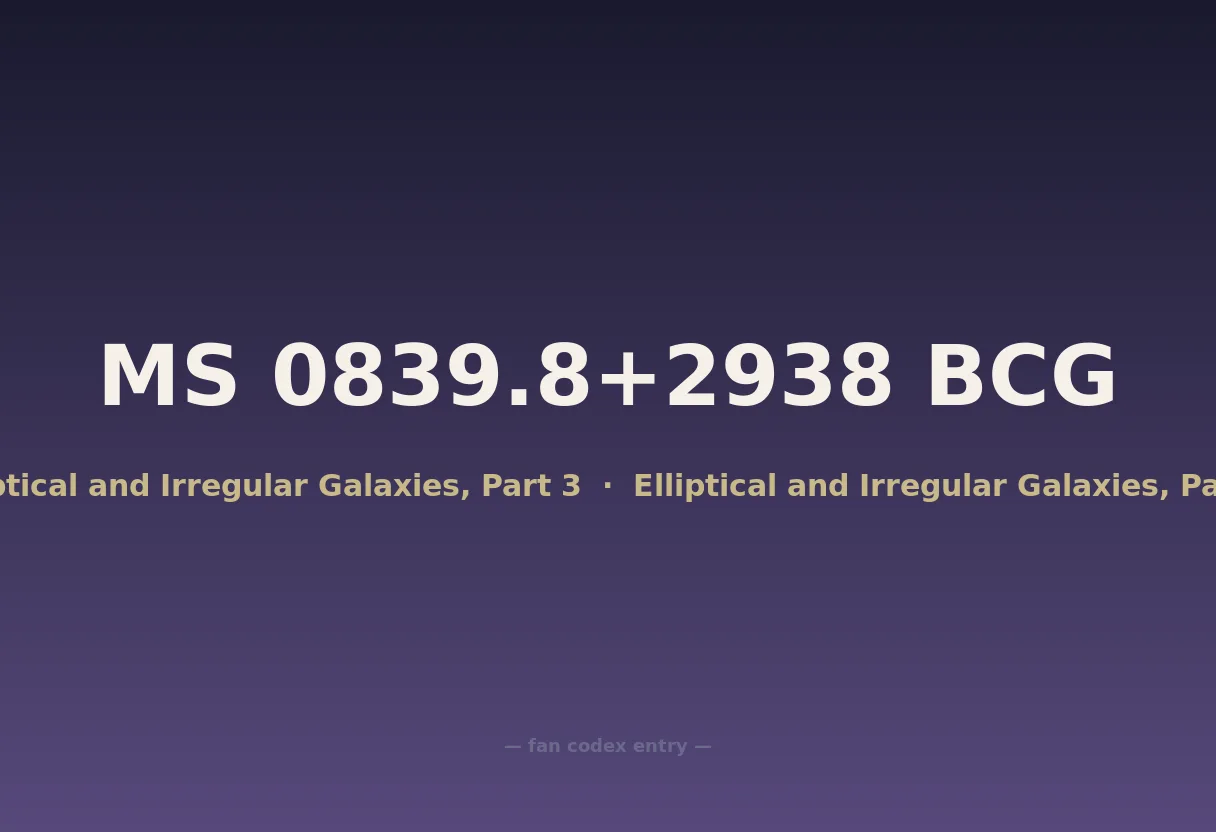 MS 0839.8+2938 BCG
