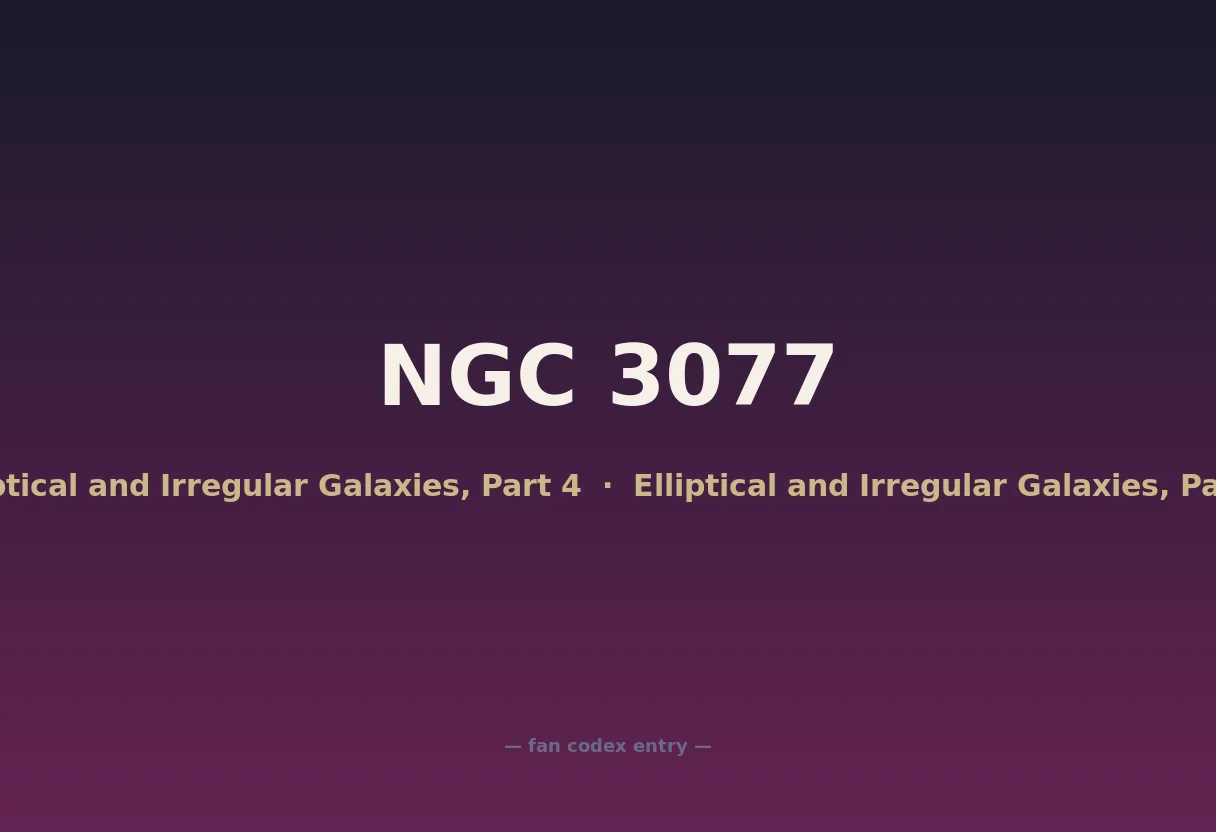 NGC 3077