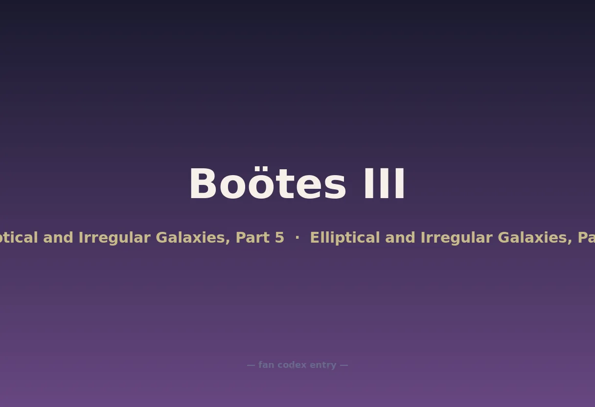 Boötes III