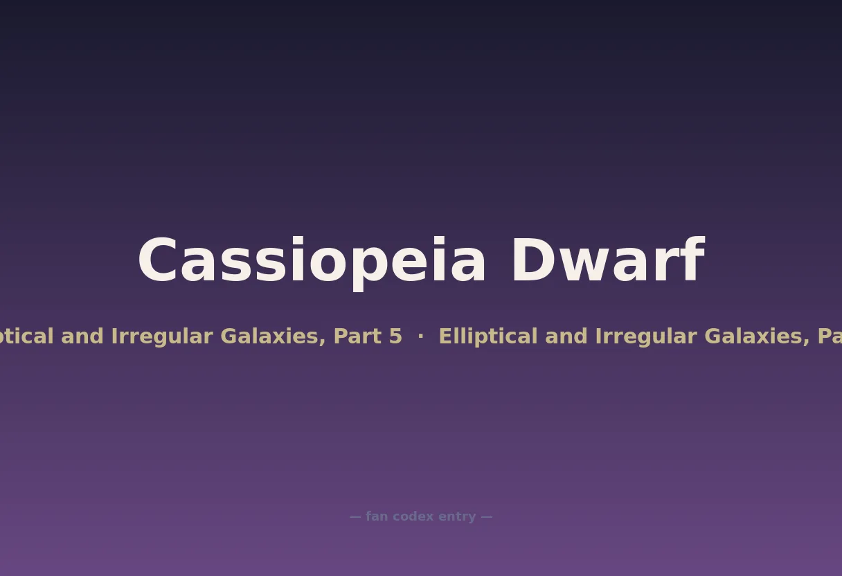 Cassiopeia Dwarf