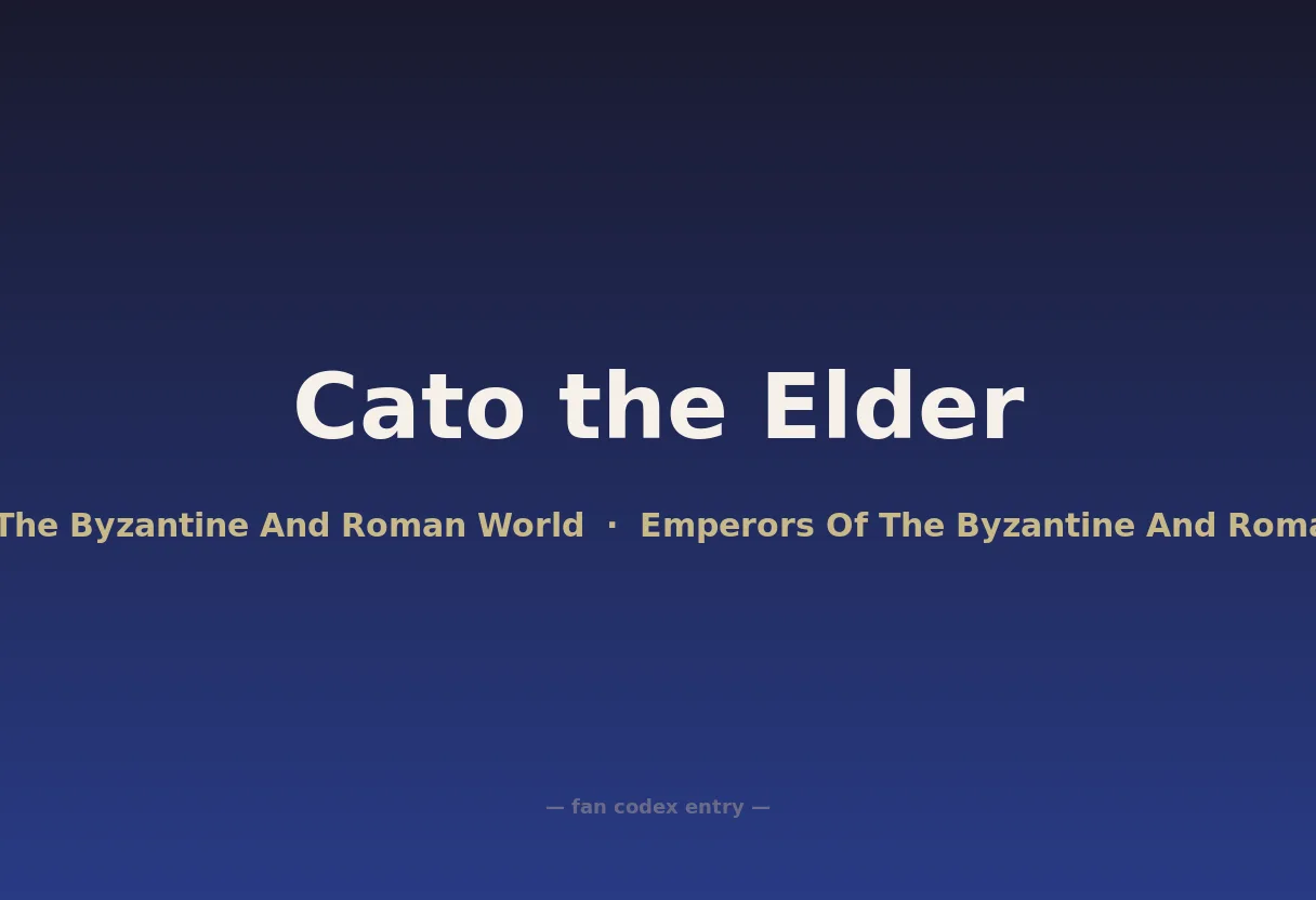 Cato the Elder
