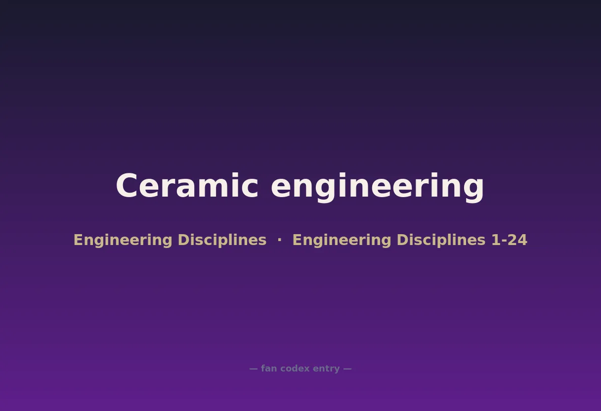 Ceramic engineering