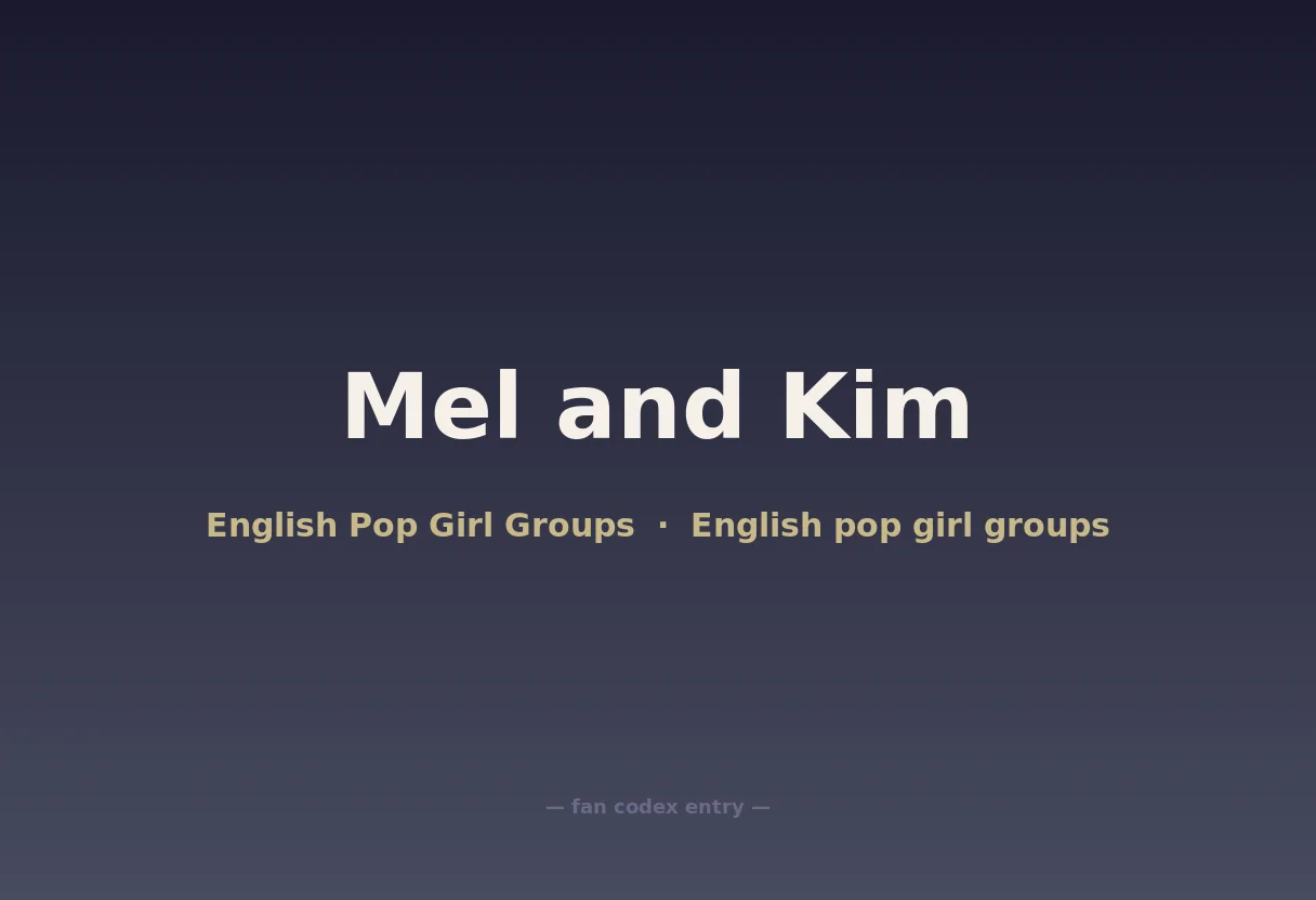 Mel and Kim