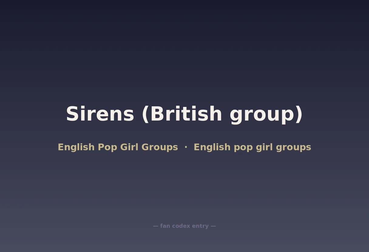 Sirens (British group)
