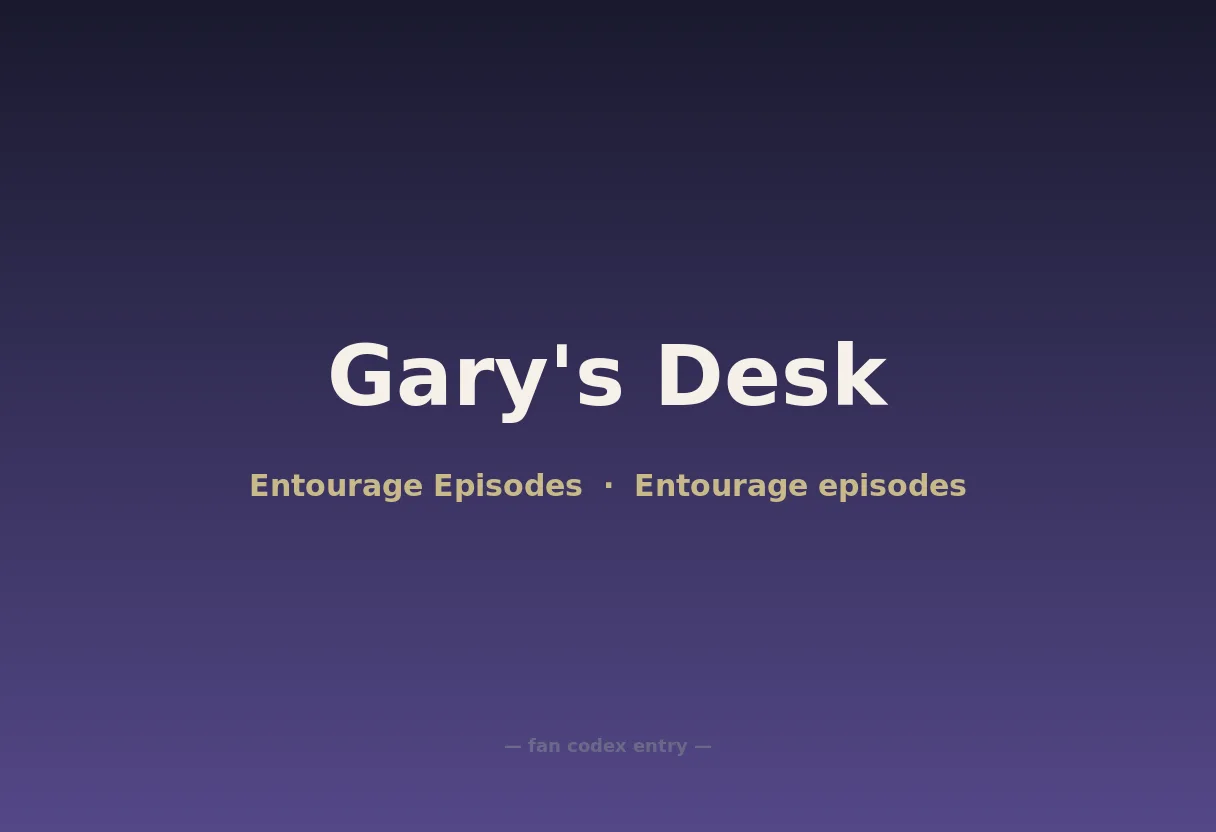 Gary's Desk