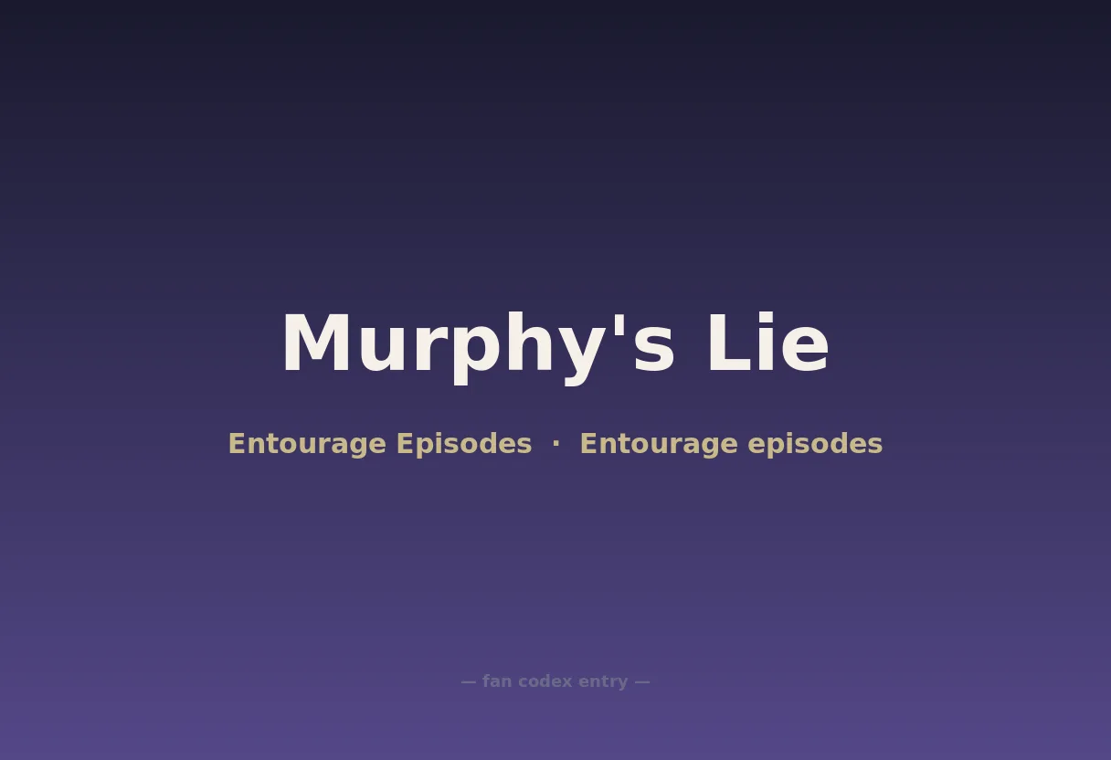 Murphy's Lie