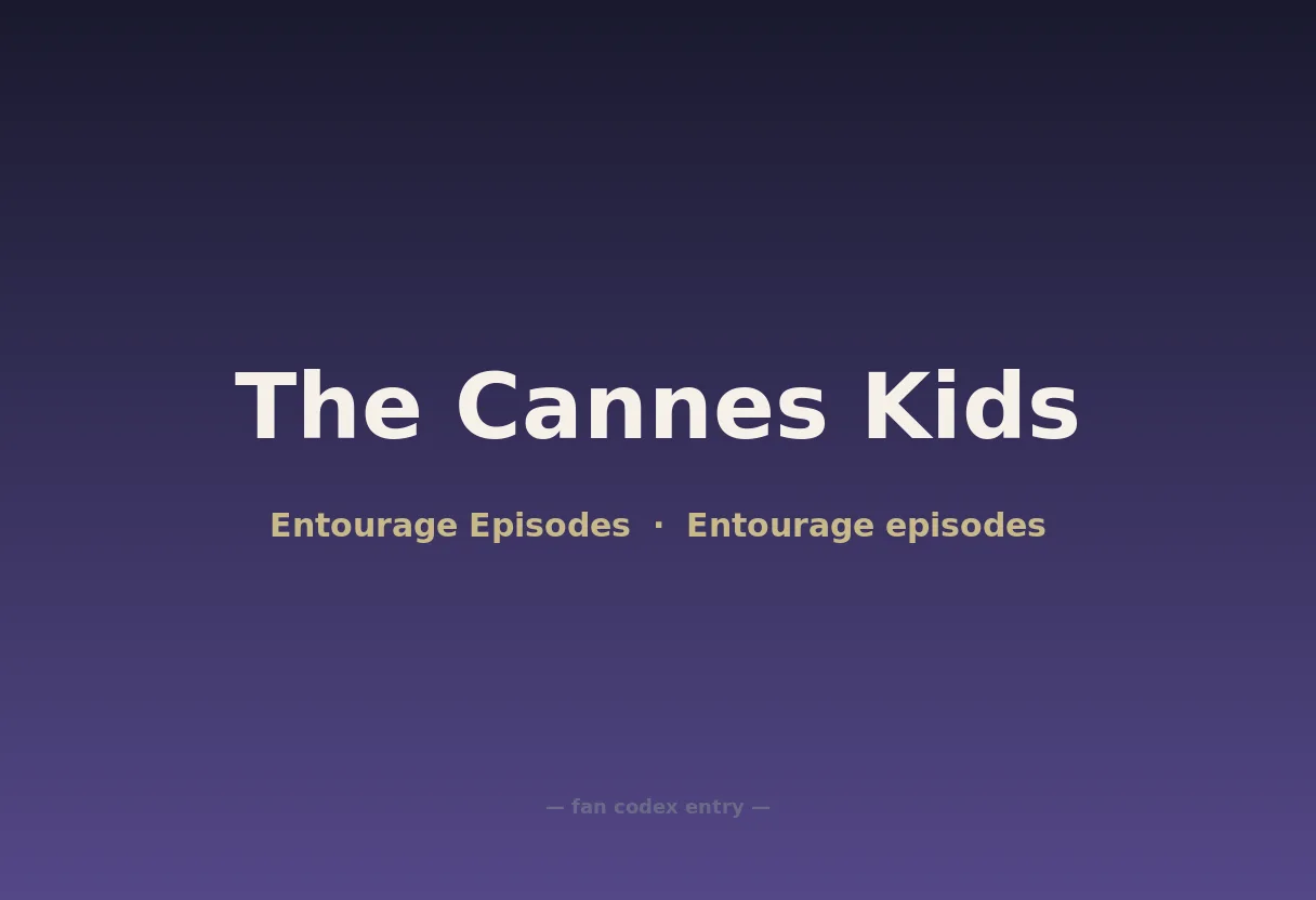 The Cannes Kids