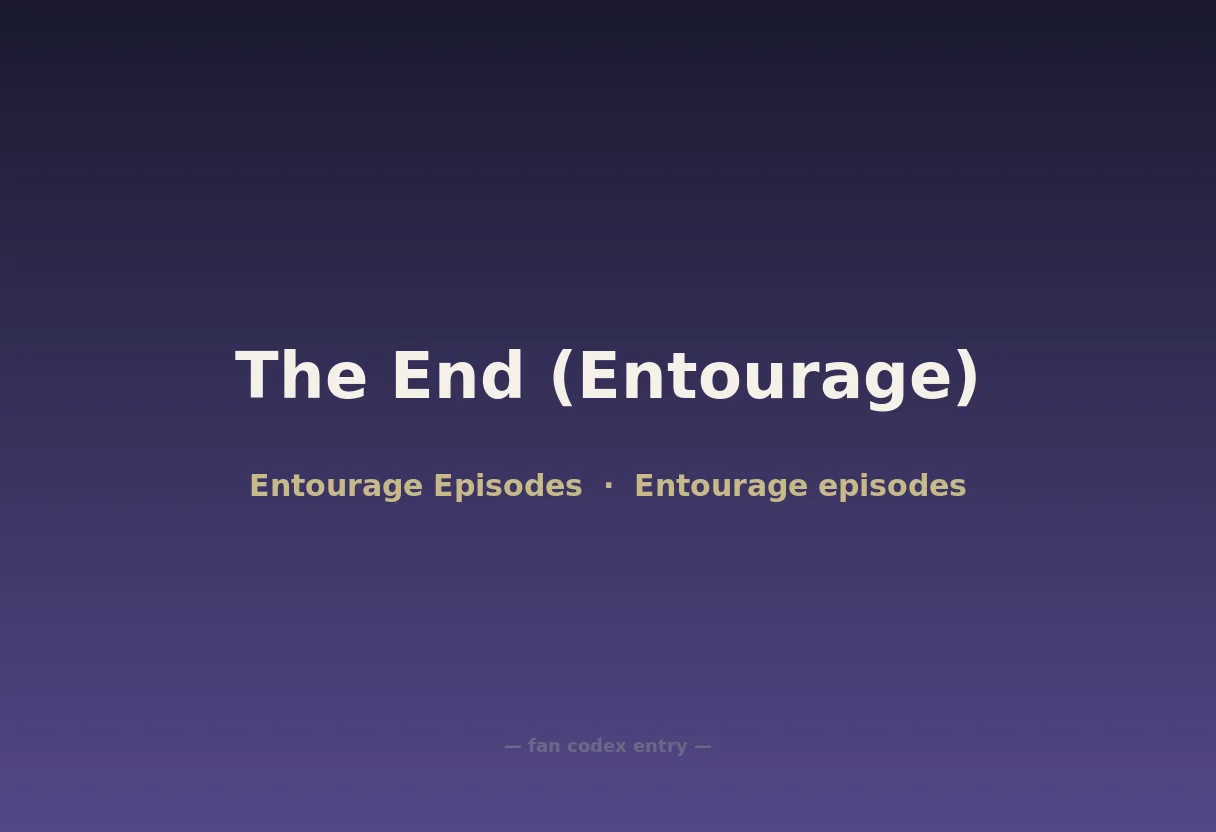 The End (Entourage)