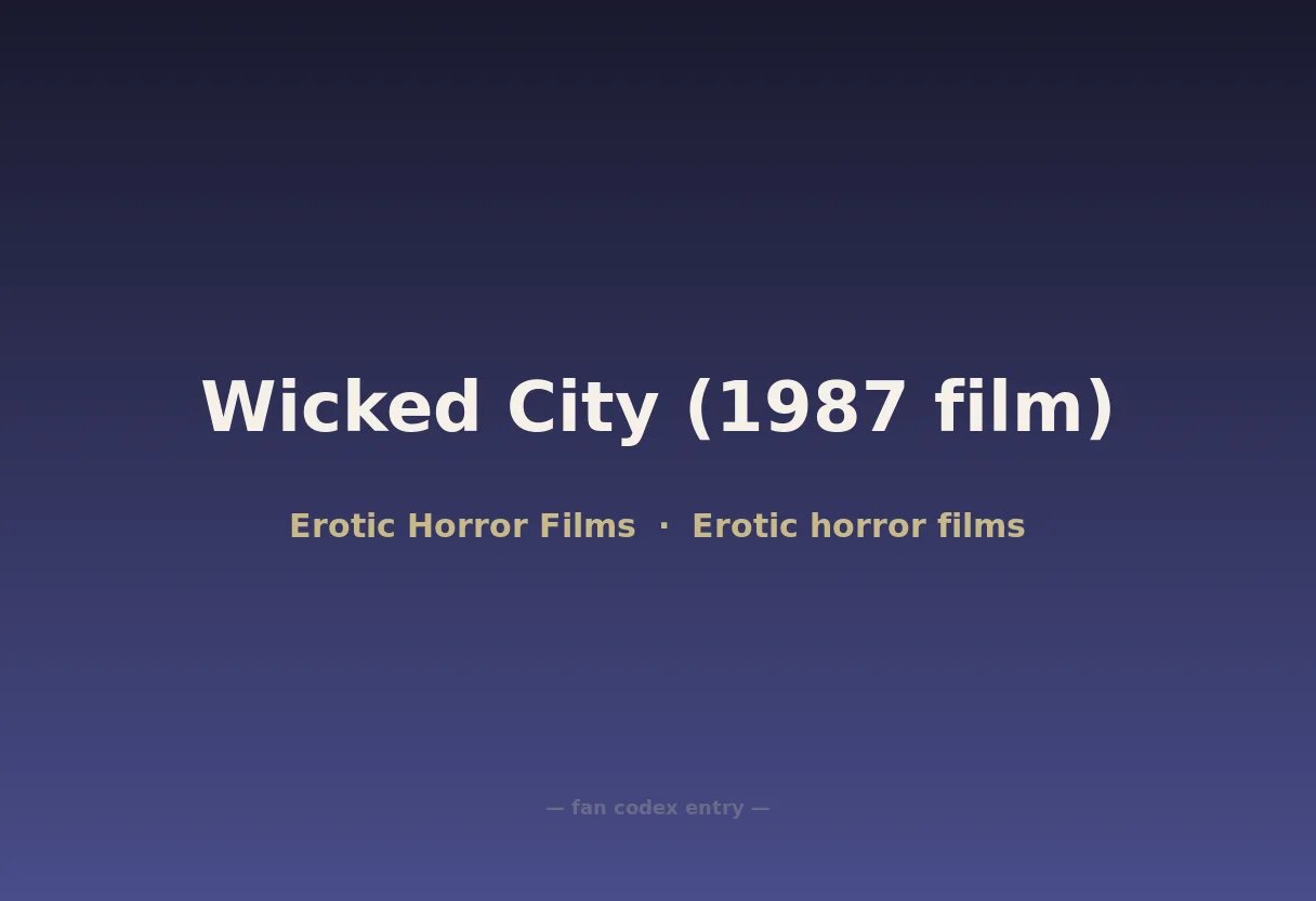 Wicked City (1987 film)