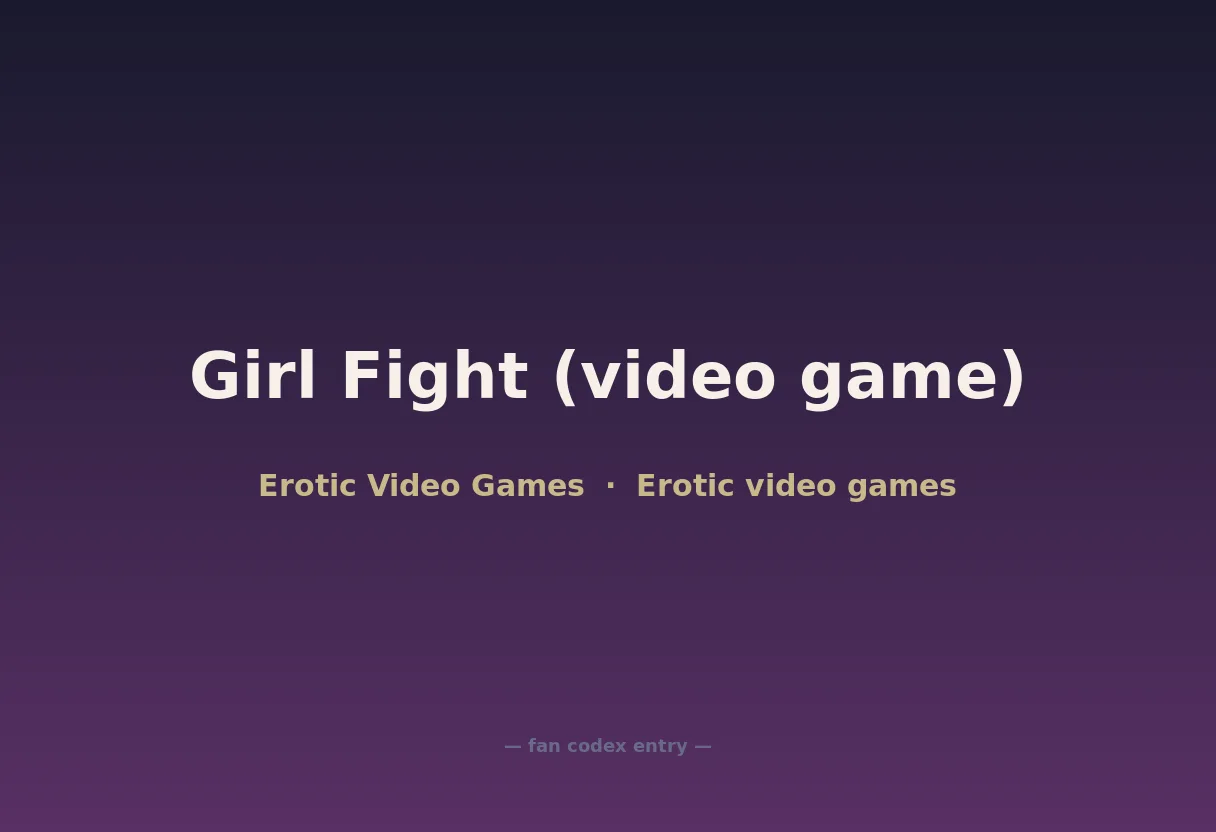 Girl Fight (video game)