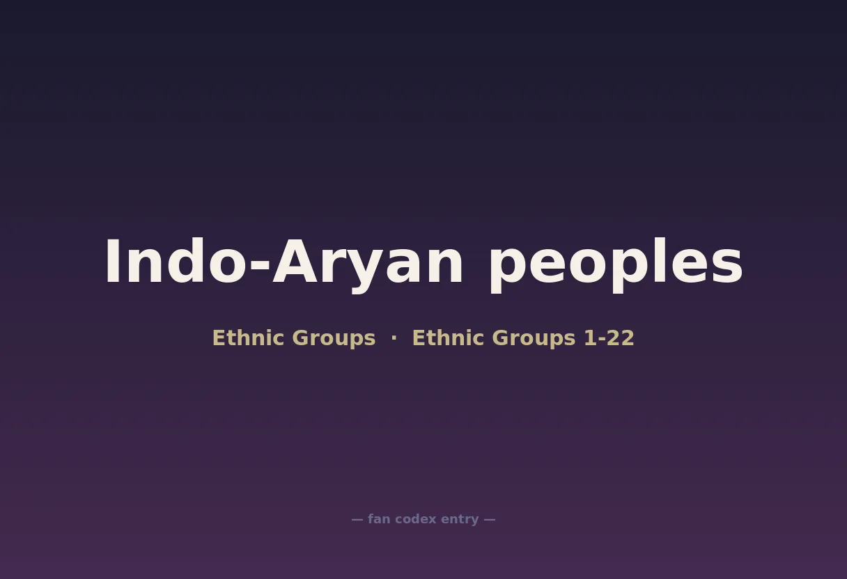 Indo-Aryan peoples