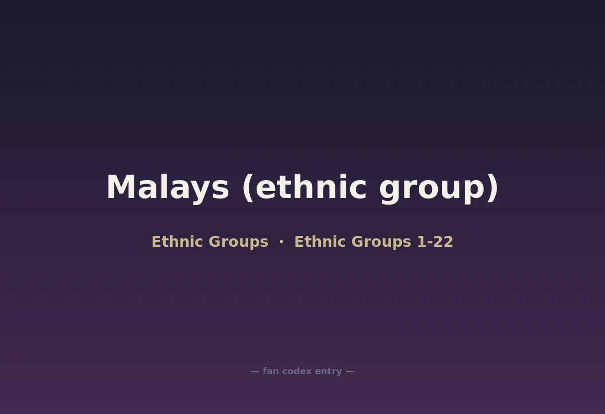 Malays (ethnic group)