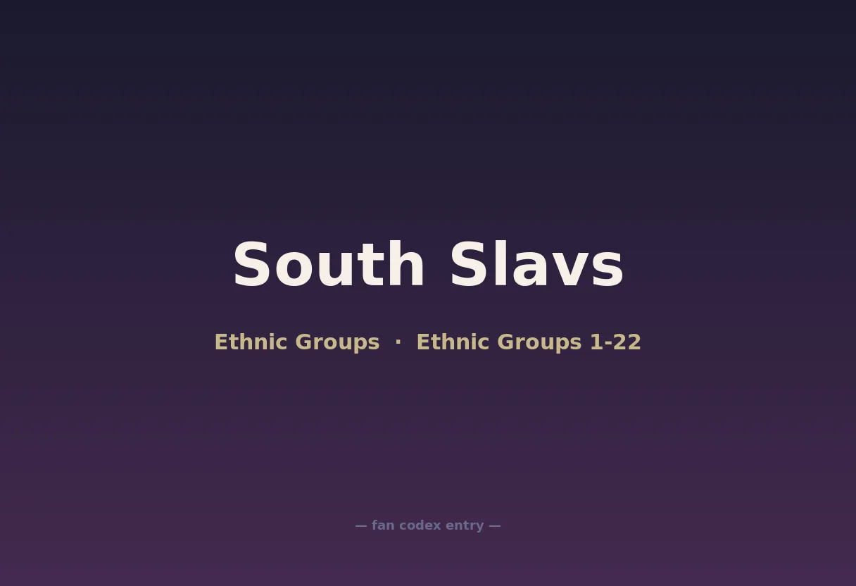 South Slavs
