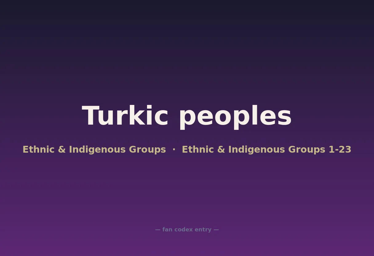 Turkic peoples