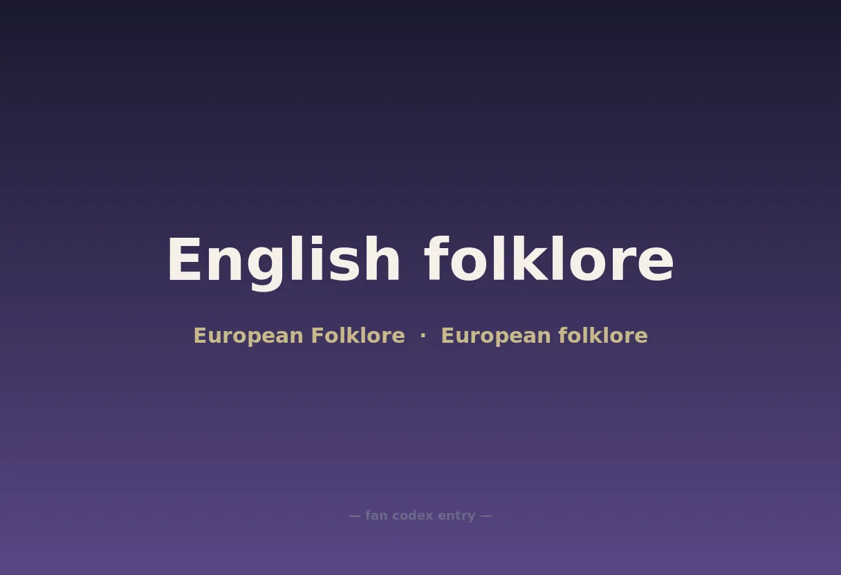 English folklore
