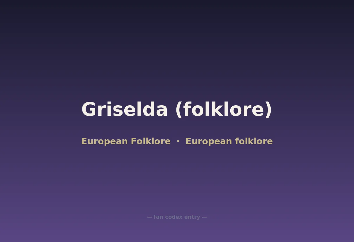 Griselda (folklore)