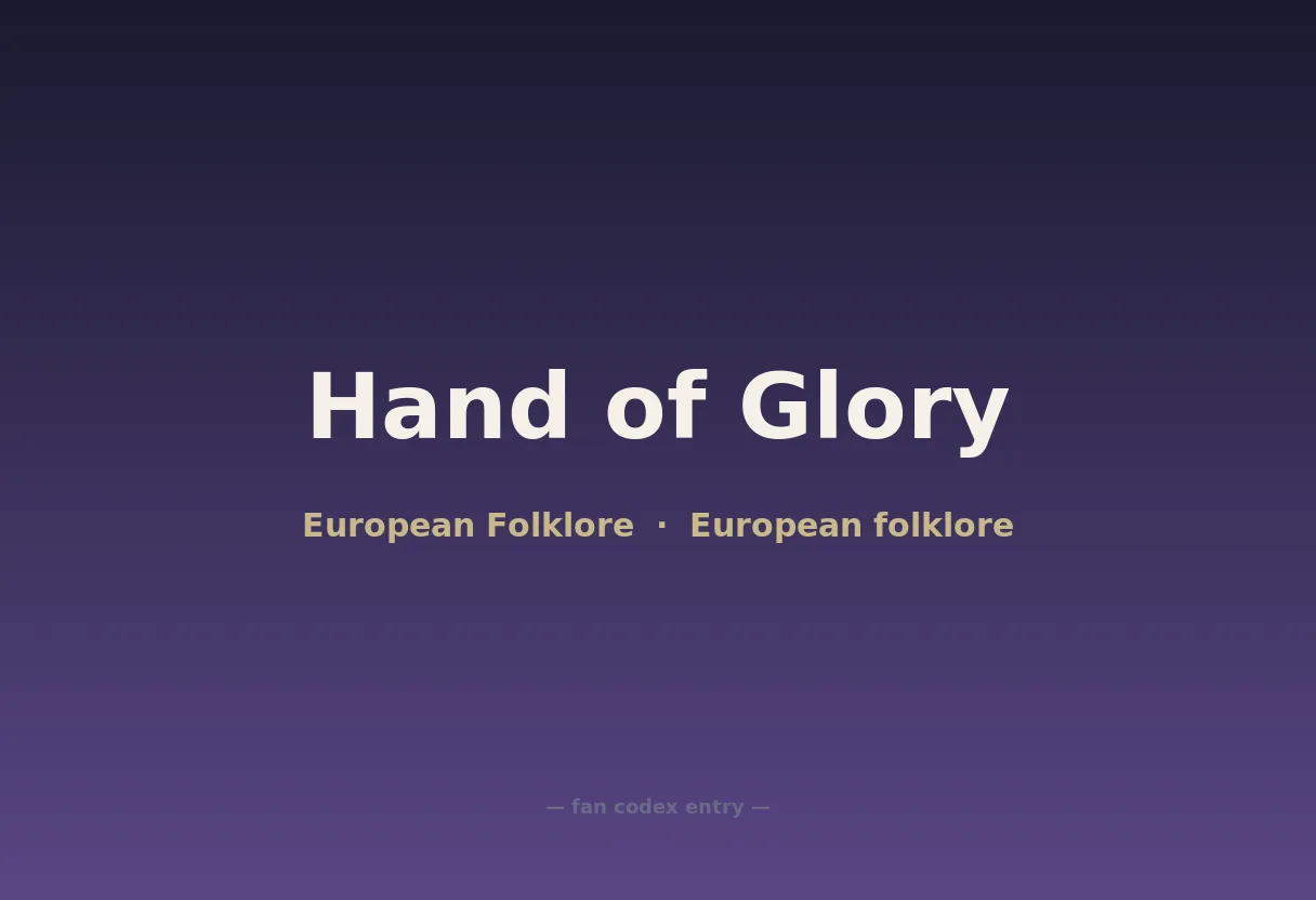 Hand of Glory