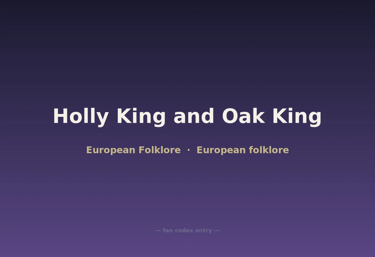 Holly King and Oak King