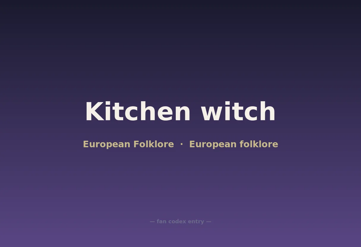 Kitchen witch