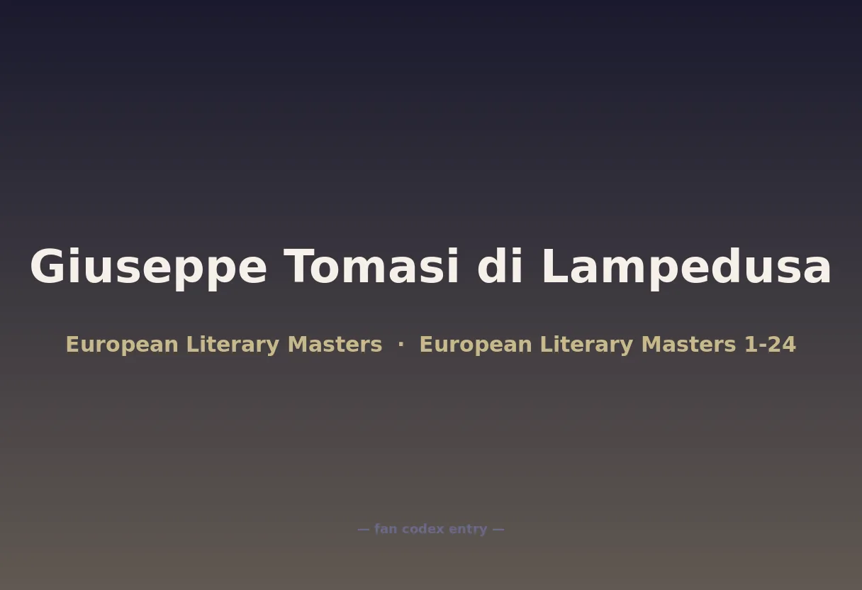 Giuseppe Tomasi di Lampedusa