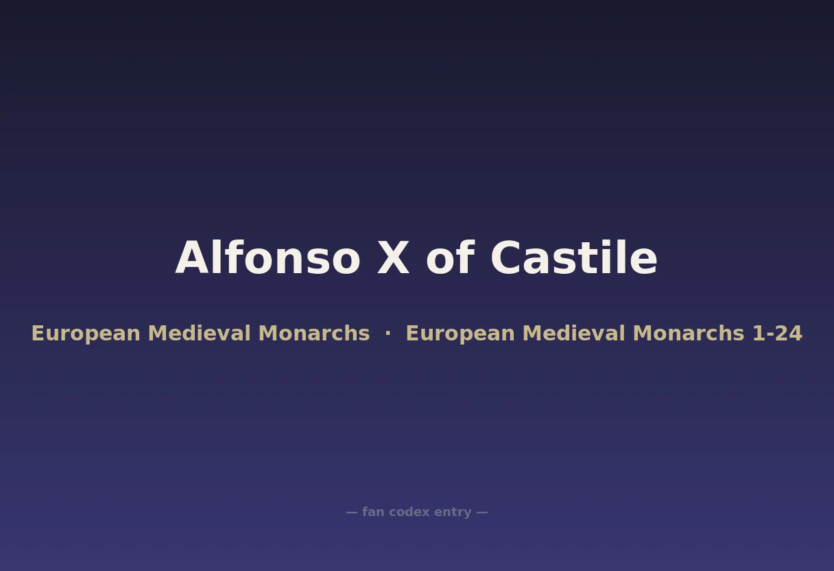 Alfonso X of Castile