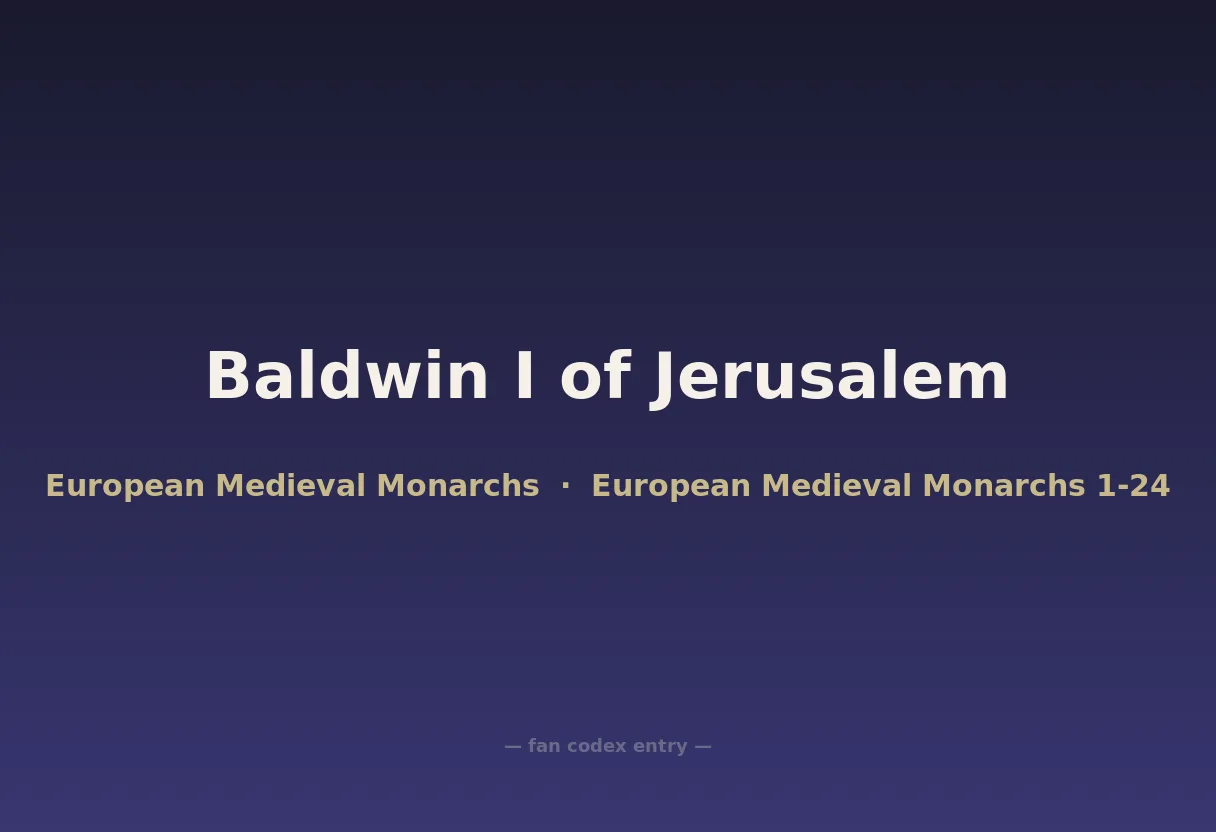 Baldwin I of Jerusalem