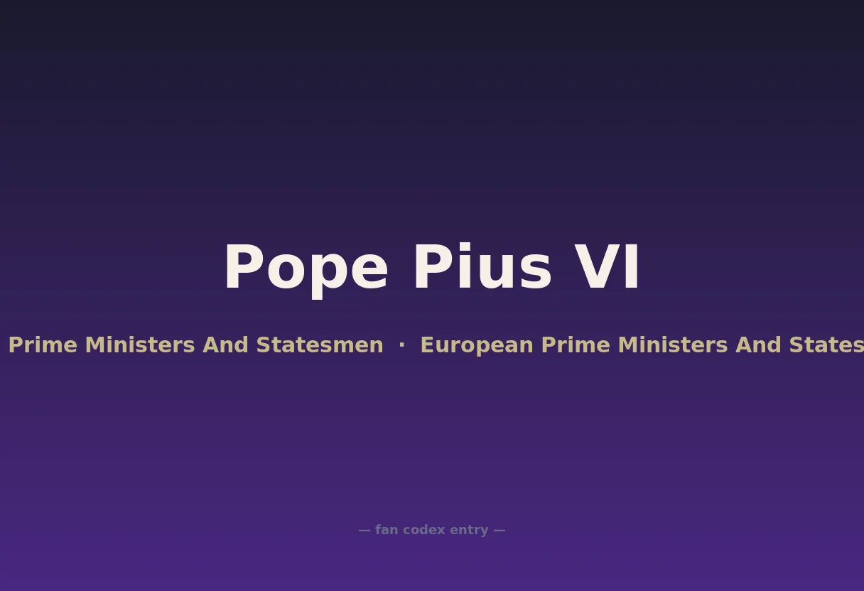 Pope Pius VI
