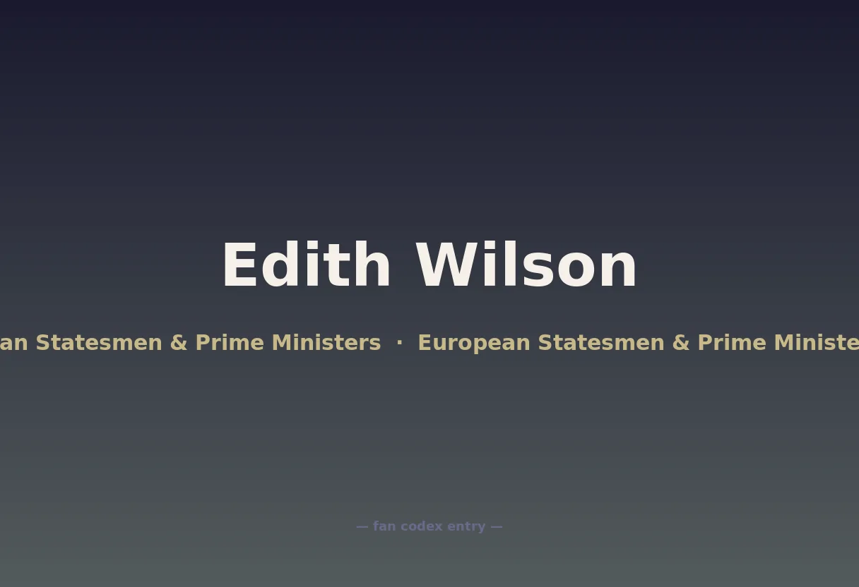 Edith Wilson