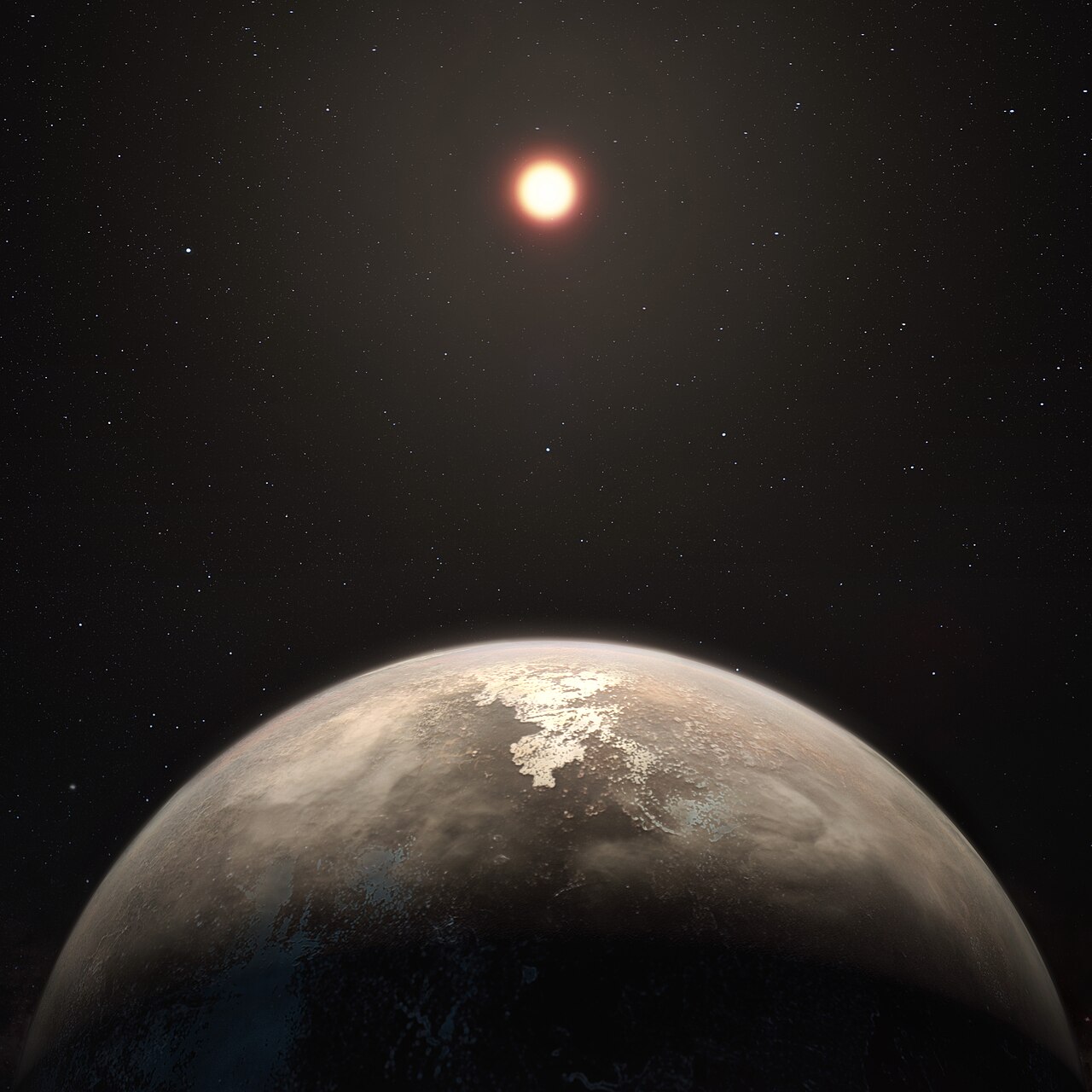 Artist's impression of the planet Ross 128 b