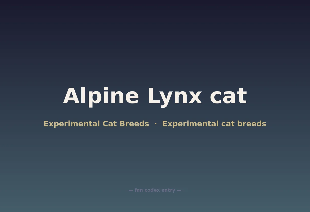 Alpine Lynx cat