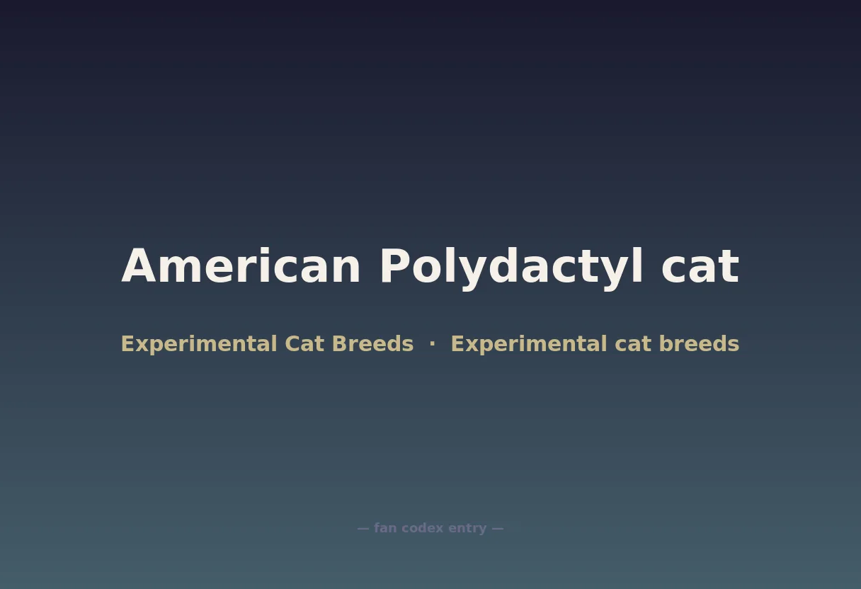 American Polydactyl cat