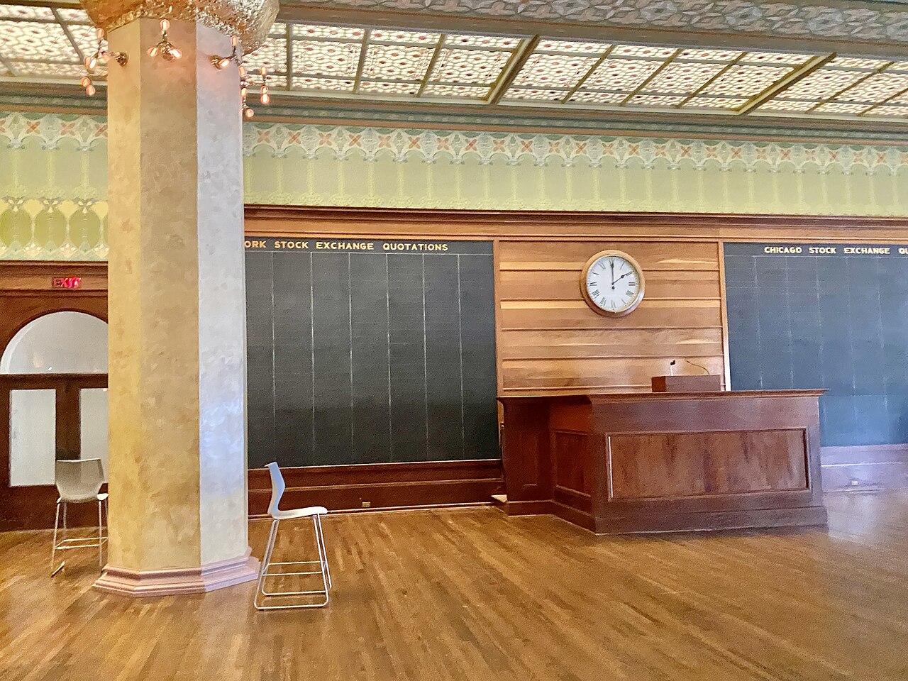 Chicago Stock Exchange Trading Room (1894) at the Art Institute of Chicago, photographed in September 2023