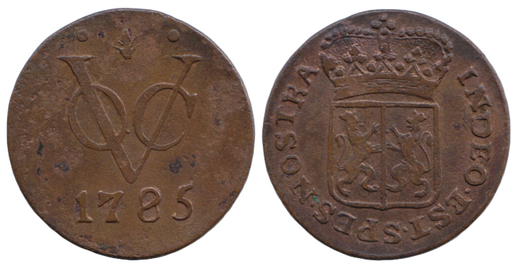 Duit 1785 - Netherlands East-Indies (Dutch East India Company. Gelderland)