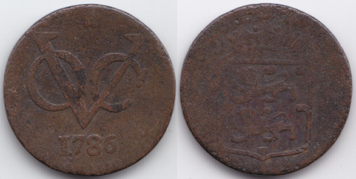 Duit 1786 - Netherlands East-Indies (Dutch East India Companys, West-Friesland - West Frisia)