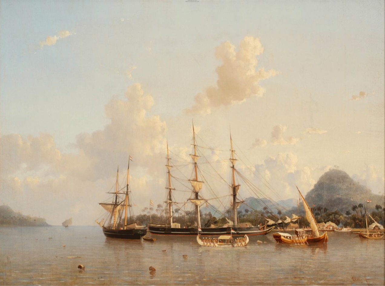 Clipper Grecian in the Dutch East Indies, ca.1854