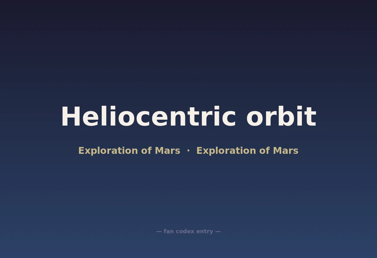 Heliocentric orbit