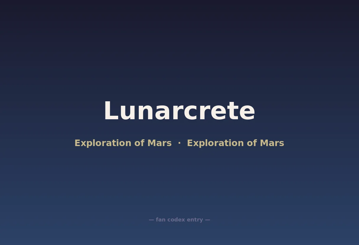 Lunarcrete