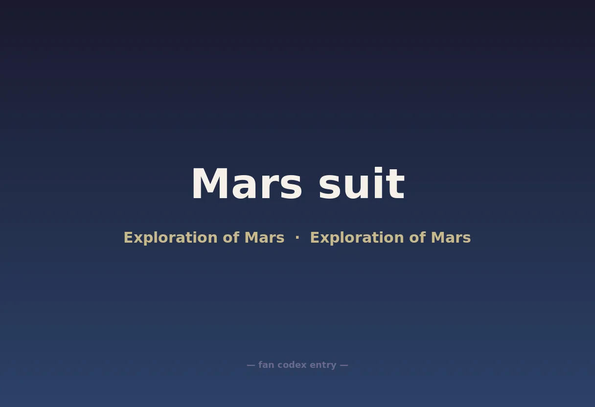 Mars suit