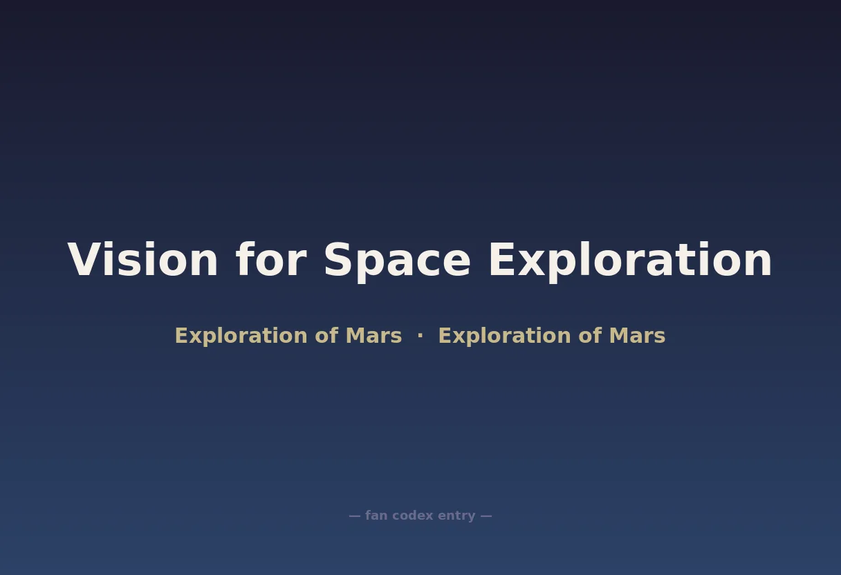 Vision for Space Exploration