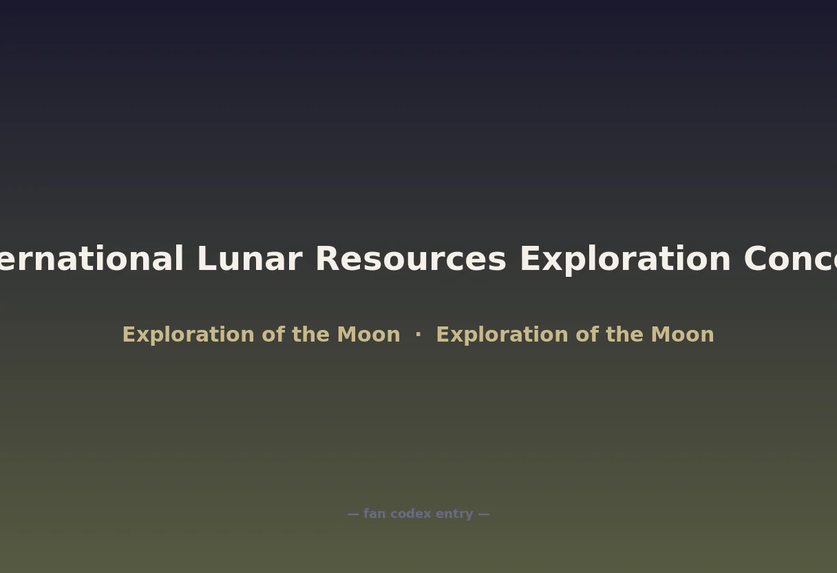 International Lunar Resources Exploration Concept