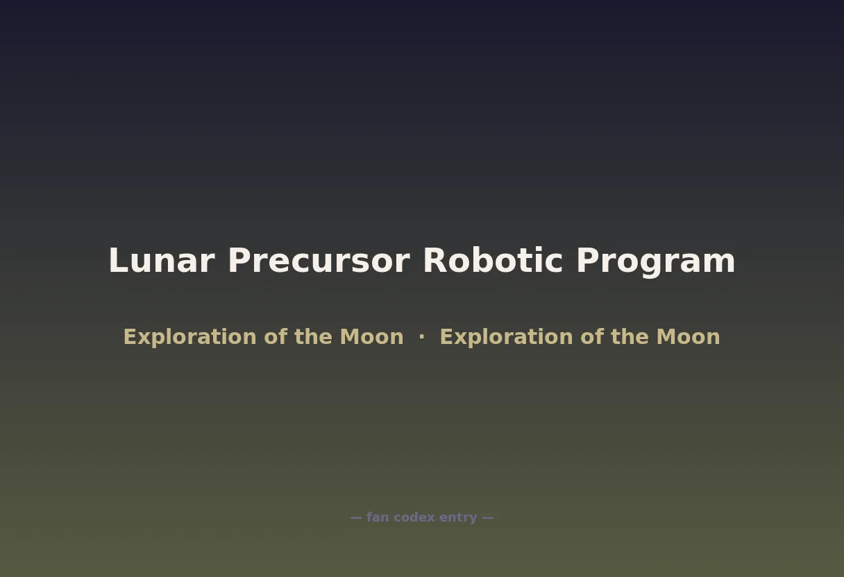 Lunar Precursor Robotic Program