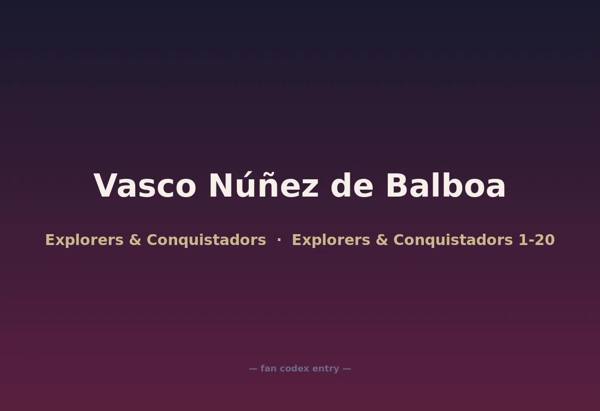 Vasco Núñez de Balboa