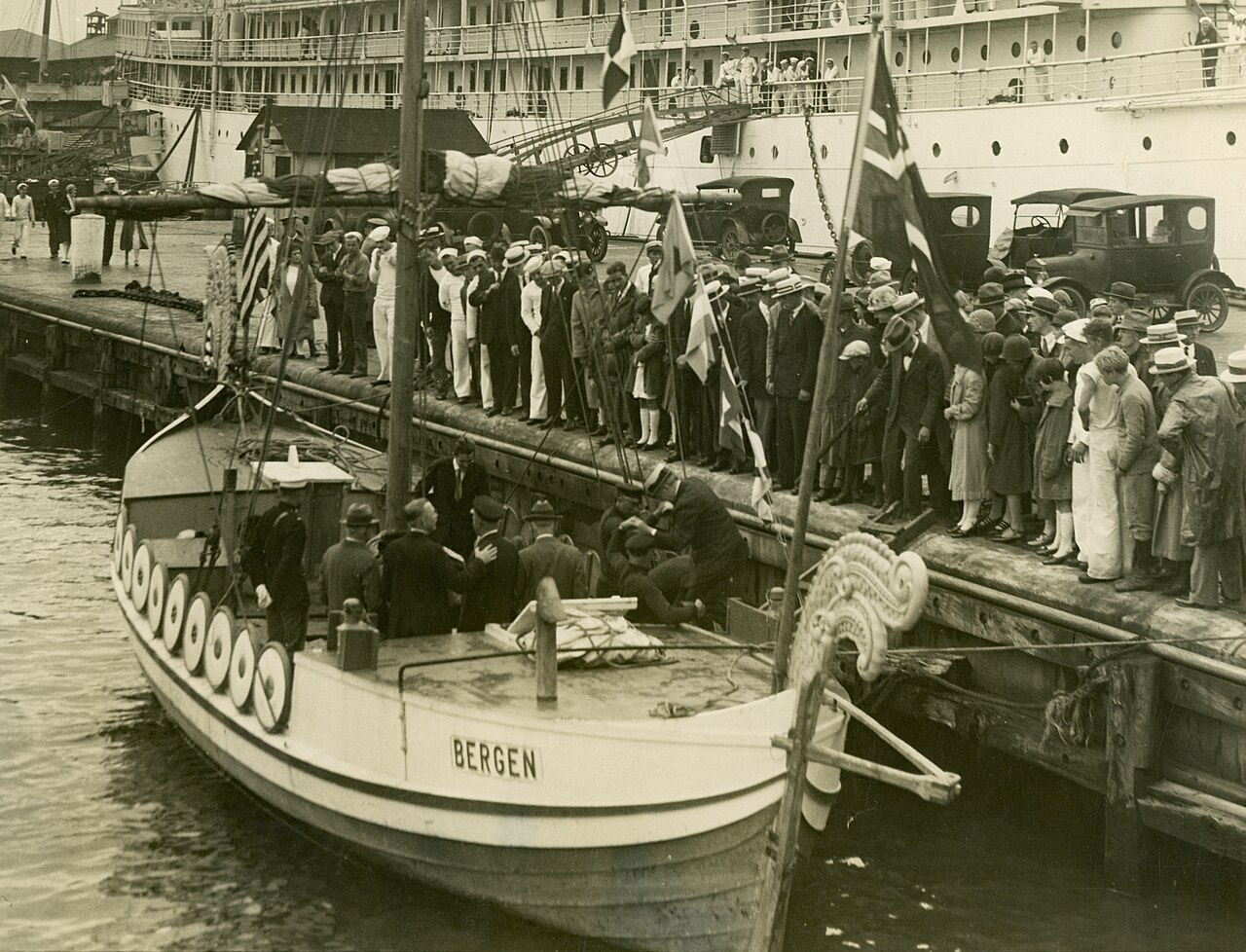 Leif Erikson (ship) at the Philadelphia Naval Shipyard - ACME Newspictures - August 1926