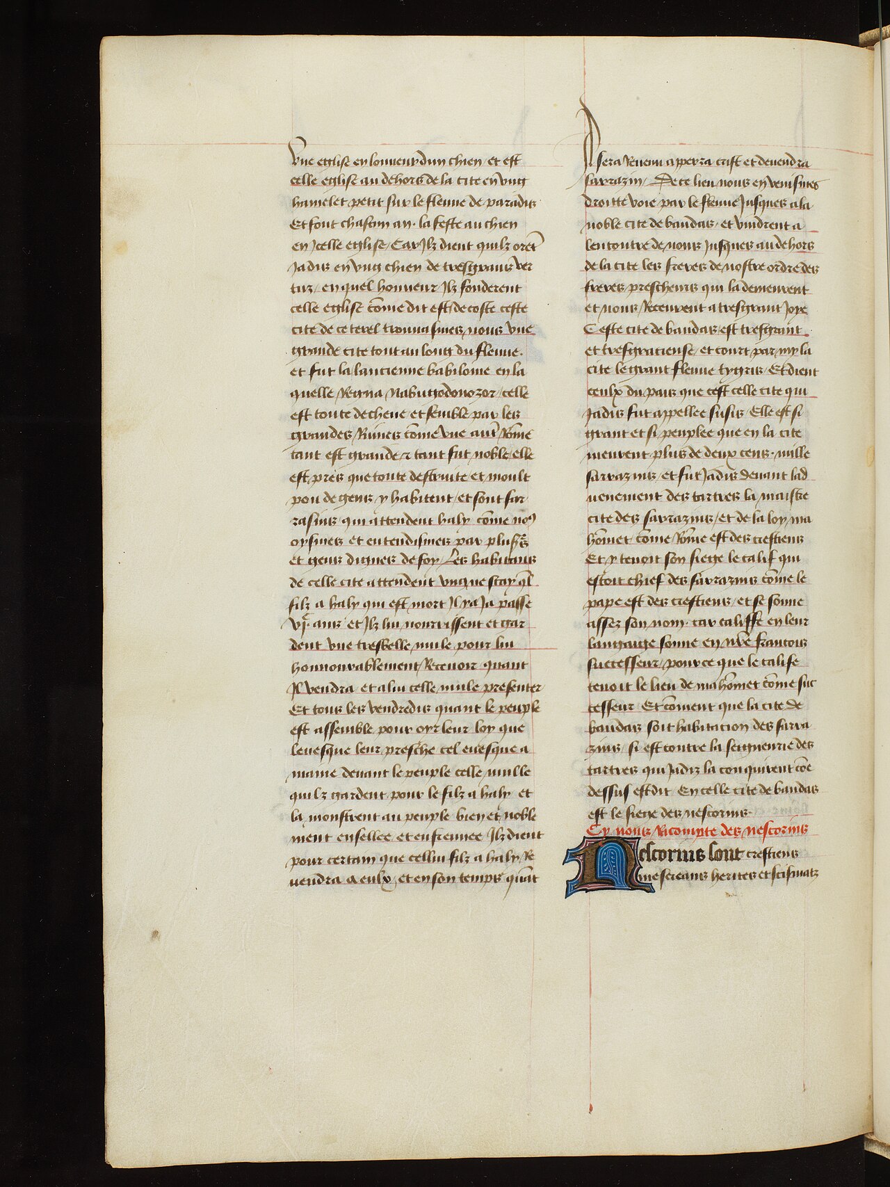 Bern, Burgerbibliothek, Cod. 125, f. 273v – Marco Polo Devisement du monde, Jean de Mandeville Voyages, Jean le Long d'Ypres Récits de voyages