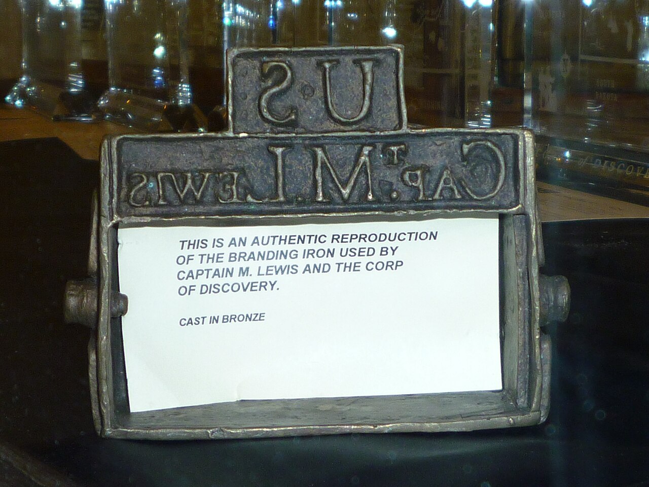 Branding iron replica from Lewis and Clark Expedition